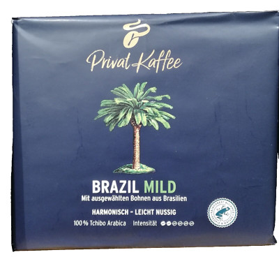 (27,70 /1kg) Tchibo Privat Kaffee Brazil Mild 2 x 250 g Kaffee gemahlen