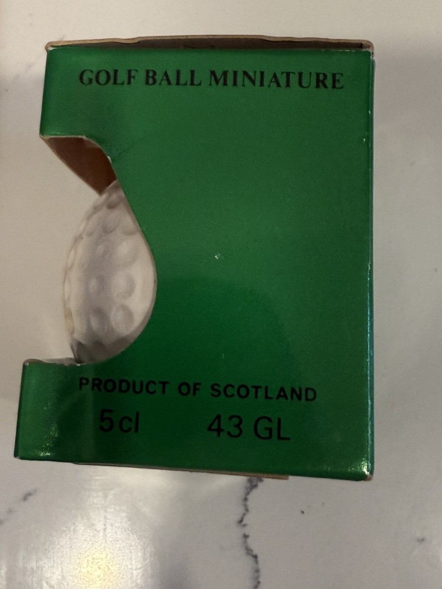 Vintage Mini Golf Ball Decanter Old St. Andrews Scotch Whiskey
