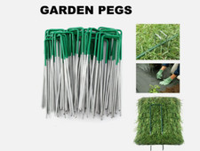 Heavy Duty Metal U Shaped Turf Pin Ground Staple’s Garden Tent Securing Pegs