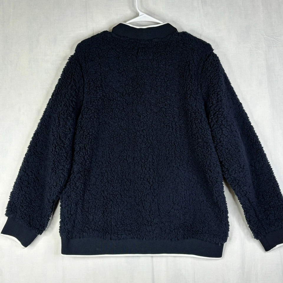 St Louis BLUES Fleece Women Large 1/4 Zip Long Sleeve High Pile NHL Pullover ‘47 - Image 3 of 4