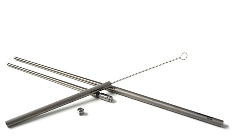 Titanium alloy Screw-in Chopsticks Tableware For Travelling Camping Restaurant - Picture 8 of 16