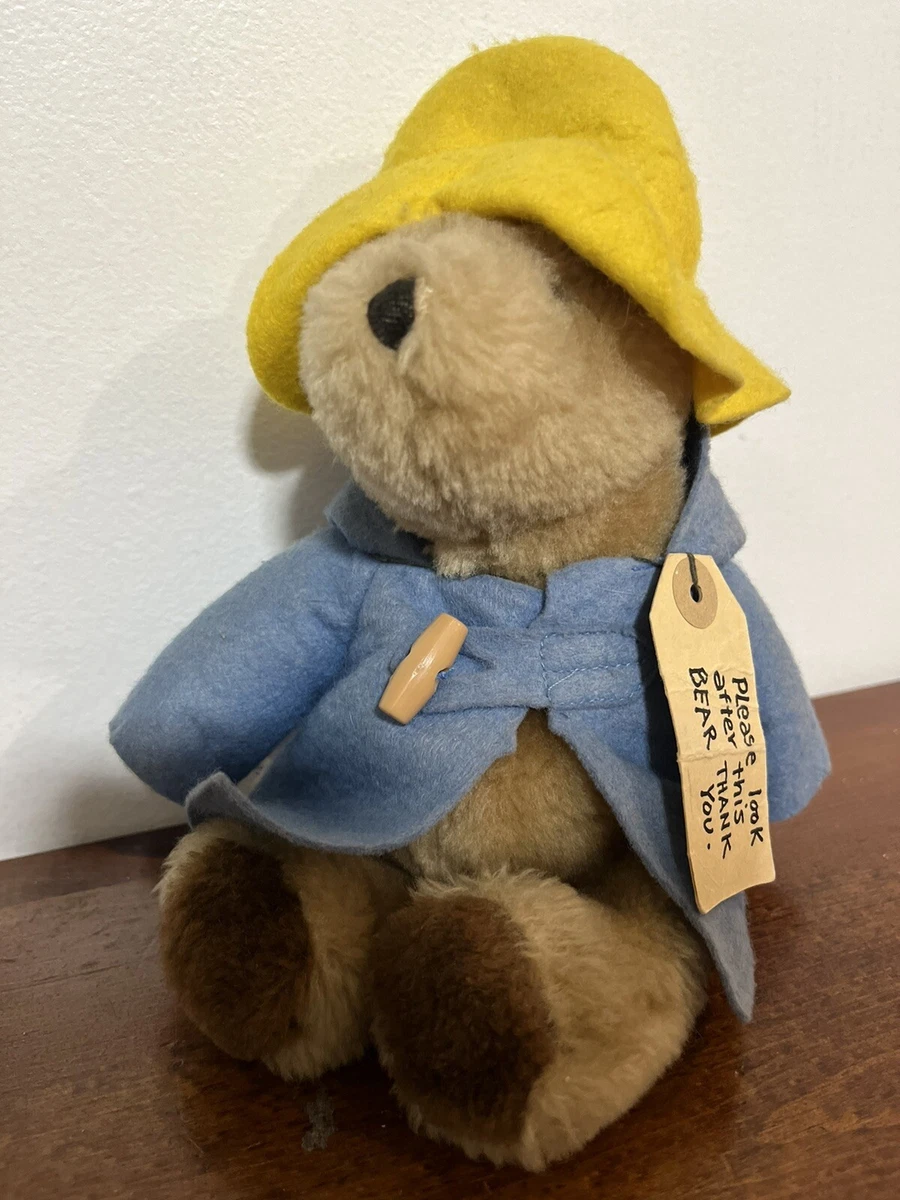 Eden Toys Paddington Bear Plush Stuffed Animal 1975 Blue Coat