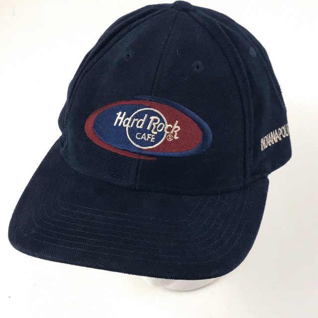 Hard Rock Café hat corduroy cap Indianapolis Love All Serve All EUC