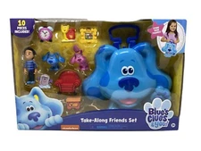 New 2020 BLUES CLUES And You TAKE ALONG FRIENDS SET Blue BAG 10 Pieces (NIB)