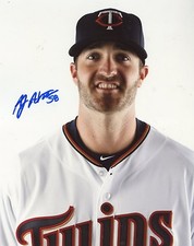  A.J.  ACHTER    MINNESOTA  TWINS      AUTOGRAPHED    SIGNED  8X10  PHOTO