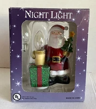 Santa Clause Night Light Plug In 5" w/ Extra Bulb 120V 60Hz ac Cosco New in Box