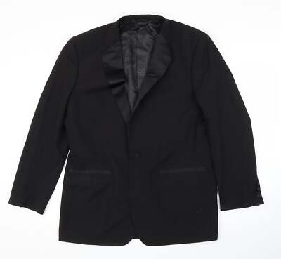 Limited Collection Anzugjacke Herren schwarz Wollmischung Größe 42