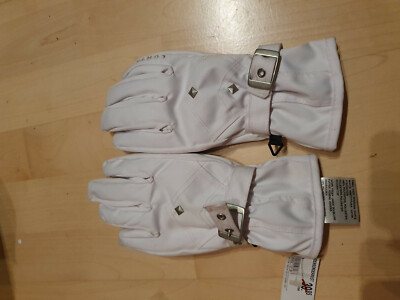 Luhta weiße Handschuhe wasserfestNEU+ Etikett Fingerhandschuhe Ski Fahrrad Loipe