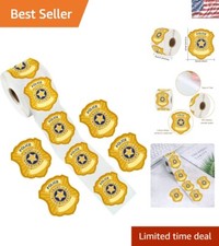 Classic 500 Piece Police Theme Sticker Set - Ideal for Kids' Celebrations