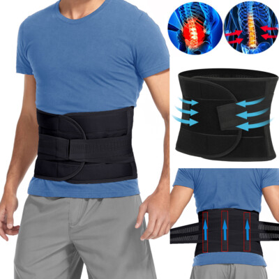 Back Support Lower Back Brace Pain Relief Lumbar Support Belt Sciatica Women Men