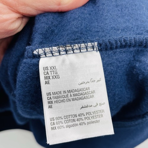 Karen Scott Womens Size XXL Long Sleeve Fleece Crewneck Sweatshirt in Blue - Picture 7 of 7