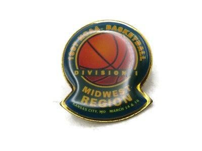 Vintage 1997 NCAA Basketball Pin Midwest Region Division I March Madness KC MO