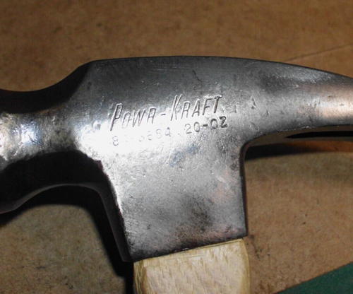 Powr-Kraft 20 Unzen Hammer, Reißkralle, Holzgriff 84-3684 - Bild 10 von 10