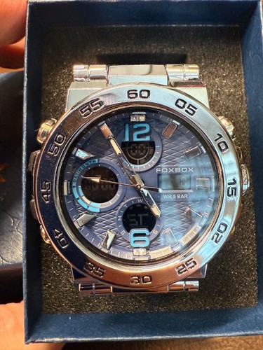 Foxbox Mens Watch Navy