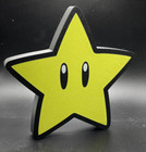 Large Mario Power Up Star Tree Topper Gamer Christmas Ornament Gaming Gift Xmas