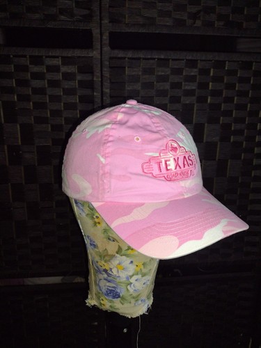 Texas Roadhouse Mütze rosa Tarnmuster Druckknopflasche