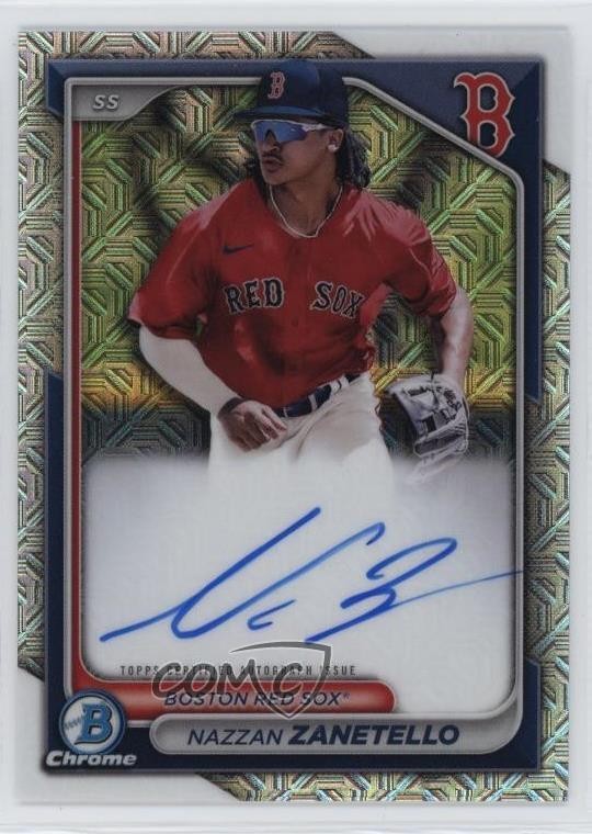 2024 Bowman Chrome Prospect Mega Box Auto Nazzan Zanetello #BMA-NZ Auto 08mi