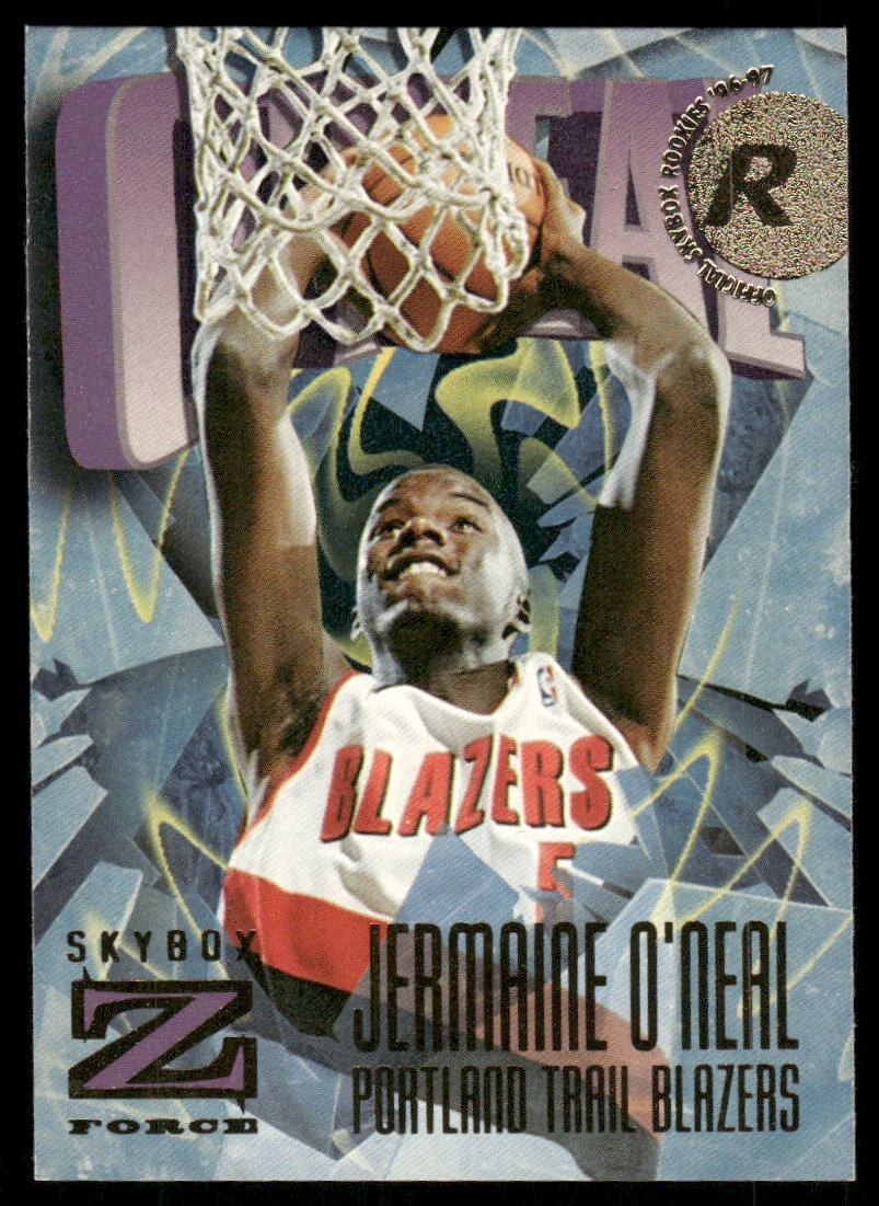 1996-97 SkyBox Z-Force Jermaine O'Neal Rookie #159 Portland Trail Blazers