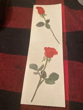 RED ROSEBUD Stickers(1pc) Mrs.Grossman's•Floral•Gardening •Outdoor•Long Stemmed