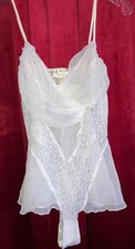 Rare Vintage Victoria's Secret Gold Label Sassy Tank High Bodysuit Chiffon Brida