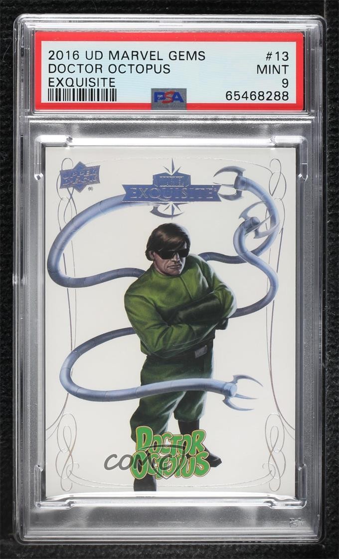 2016 Upper Deck Marvel Gems Exquisite /199 Dr Octopus Doctor #13 PSA 9 MINT 1s6