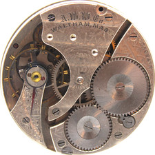 1901 WALTHAM POCKET WATCH MOVEMENT 10996477 GRADE 610 16s 7j QJ 