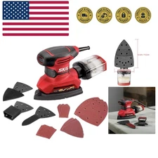 Corded Multi-Function Detail Sander with Micro-Filter Dust Box 3 Additional A...