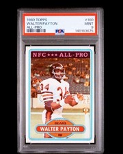 1980 TOPPS ALL-PRO #160 WALTER PAYTON BEARS HOF PSA 9