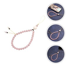 Natural Crystal Beaded Phone Chain Phone Hanging Lanyard Wrist Hand Strap
