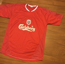 Vintage Liverpool Football Club FC Home Shirt Carlsberg Jersey Mens M/L Shiny