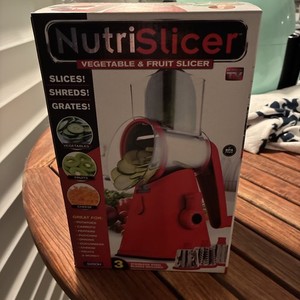 Nutrislicer Vegetable and Fruit Slicer Counter Top Suction & 3 Types Of Cuts