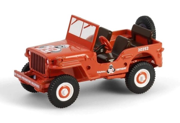 Willys MB 1944 Smokey Bear 80. JubiläUm 1:64 MaßStab Greenlight 28160A-image