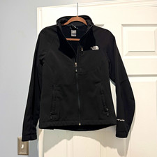 The North Face TNF Apex Women's Black Full Zip Pockets Long Sleeve Jacket M