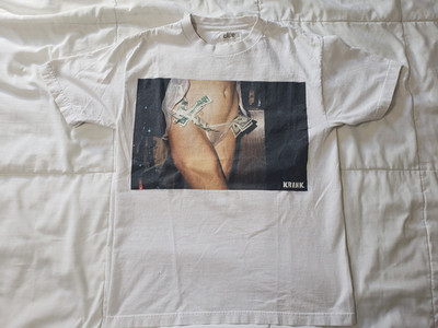 Vintage Alife x Krink NYC Stripper T-Shirt Made in USA White Size M Graffiti