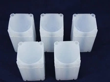 5 Square Coin Tubes for Silver & Copper 1oz Round Medallions 39mm Diameter