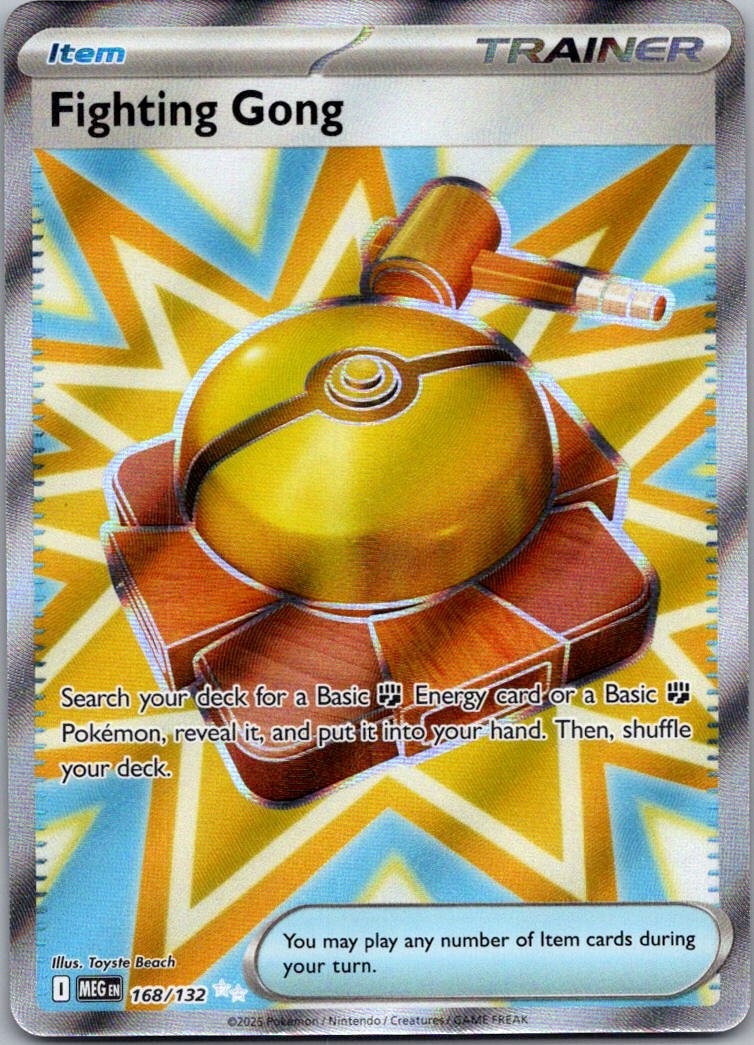 Fighting Gong Holo Ultra Rare ME01: Mega Evolution 168/132 LP