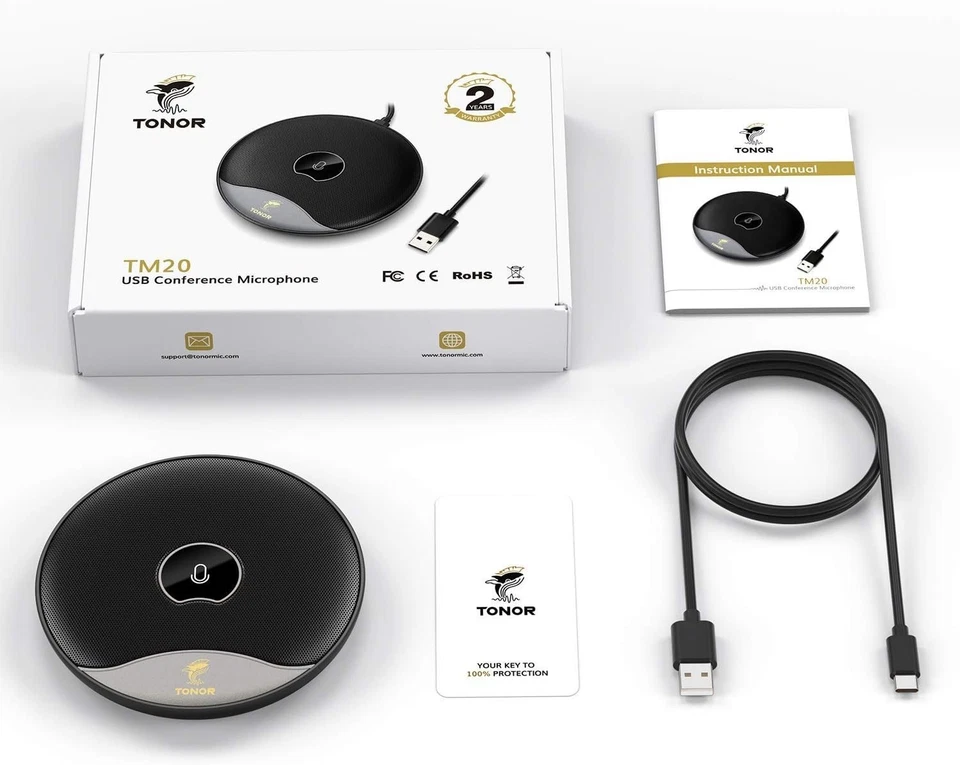 TONOR USB Conference Microphone PC Computer Condenser Microphone (TM20) - Image 3 of 4