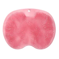 Silicone Rub Back Brush Non-slip Wash Foot Pad  with Sucker Massage Shower Mat