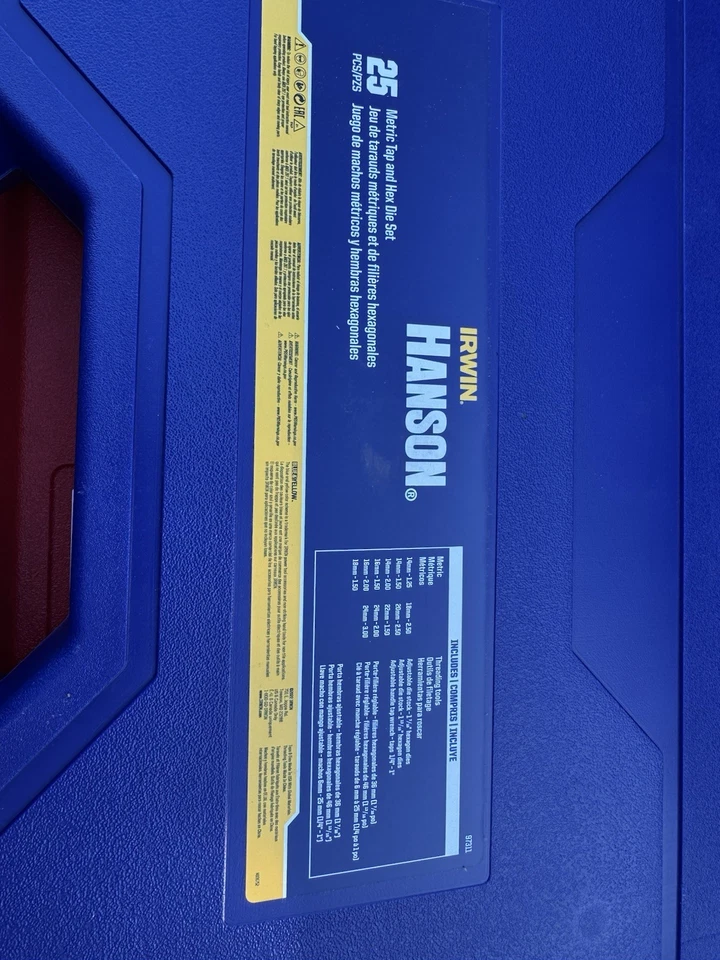 HA97311 Juego de Grifos y Troqueles Completo Nuevo Métrico 14 Mm a 24 Mm Foto 3 de 3