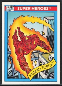 1990 Impel Marvel Universe Human Torch #33 WNS
