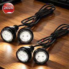 4x Eagle Eye Lamps Led Drl Fog Daytime Running Car Light Tail Backup 12v White A