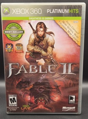 Fable II -- Platinum Hits (Microsoft Xbox 360, 2009) Manual included