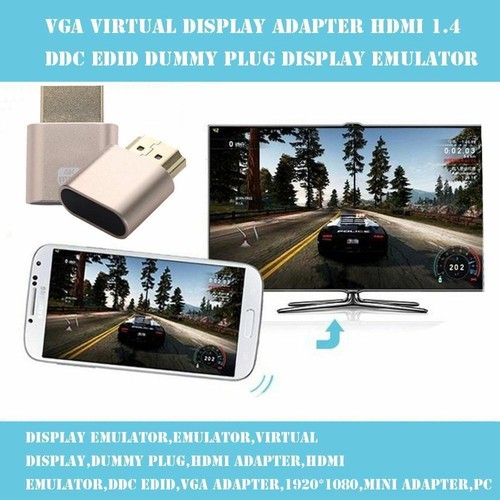 2Pack HDMI Dummy Plug Headless Ghost Fake Display Emulator Module 4K 1920x1080 - Afbeelding 14 van 14