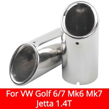 Car Exhaust Tip Muffler For VW Golf 6 7 Mk6 Mk7 Jetta 1.4T Tiguan 2017 2018 2019