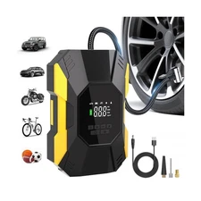 FLYKID T2222 Portable Air Compressor Tire Inflator - Yellow