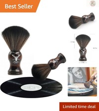 Wooden Vinyl Record Cleaner Brush - Anti-Static Soft Bristles for Pristine Sound