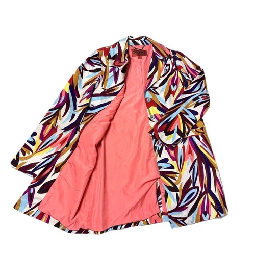 Missoni Blazer Trenchcoat Baumwolle Jacke Mehrfarbig Größe S - Bild 4 von 9