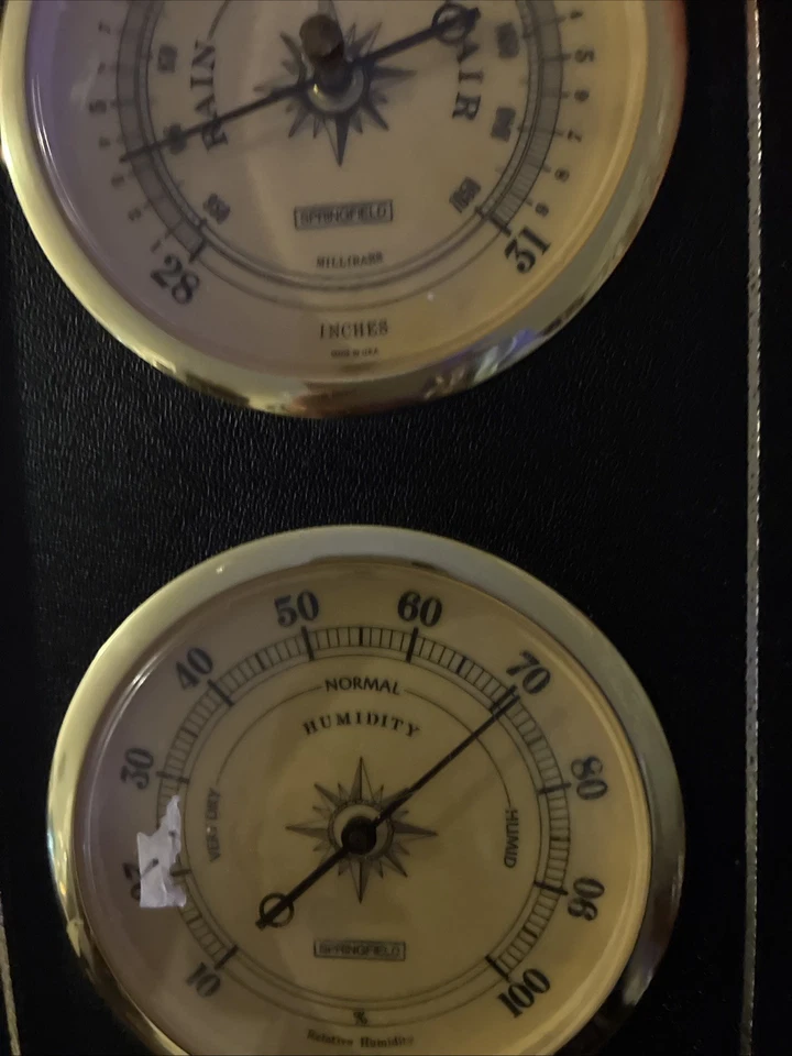 Termómetro de tres lecturas de Springfield medidor de carretilla y humedad Foto 4 de 4