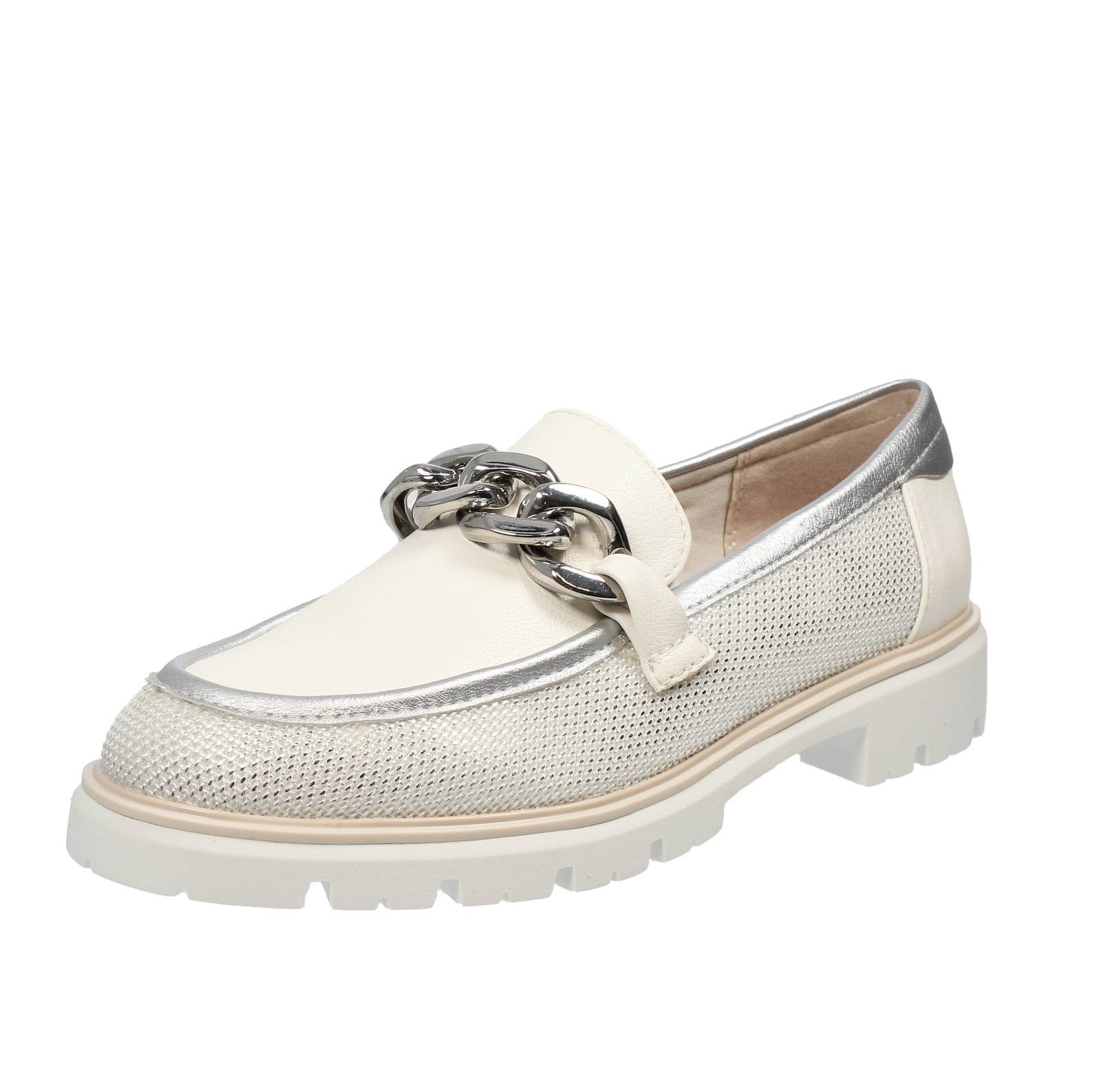 Marco Tozzi Halbschuhe aus Stoff und Synthetik weiß - Größe 36 [22,5 cm] Schuhe