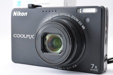 Nikon COOLPIX S6000 Black 14.2MP 7x Zoom Compact Digital Camera w/Charger